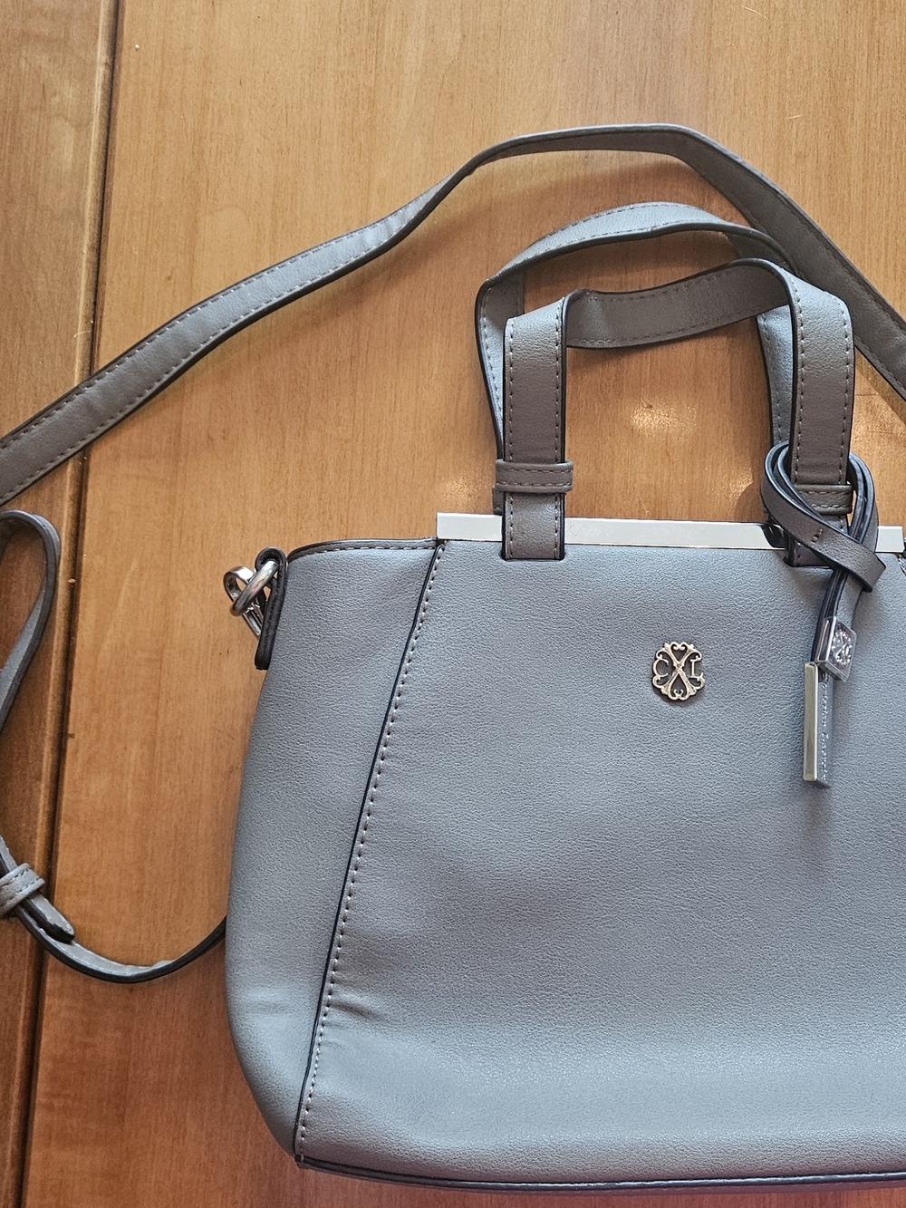 Christian Lacroix Gray Women's Top-Handle Crossbody Bag